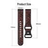 Zweifarbige Leopardenmuster-Silikon-Uhrenarmbänder für Samsung, Huawei, Amazfit, Garmin - Erhältlich in 16/18/20/22 mm