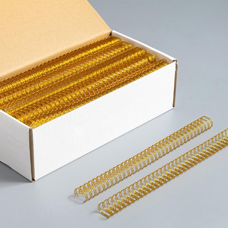 100Pcs Professional Binding Rings Heavy Duty Metal Binding Coils for Office School Supply 23 Holes 24 Holes OR 34 Holes