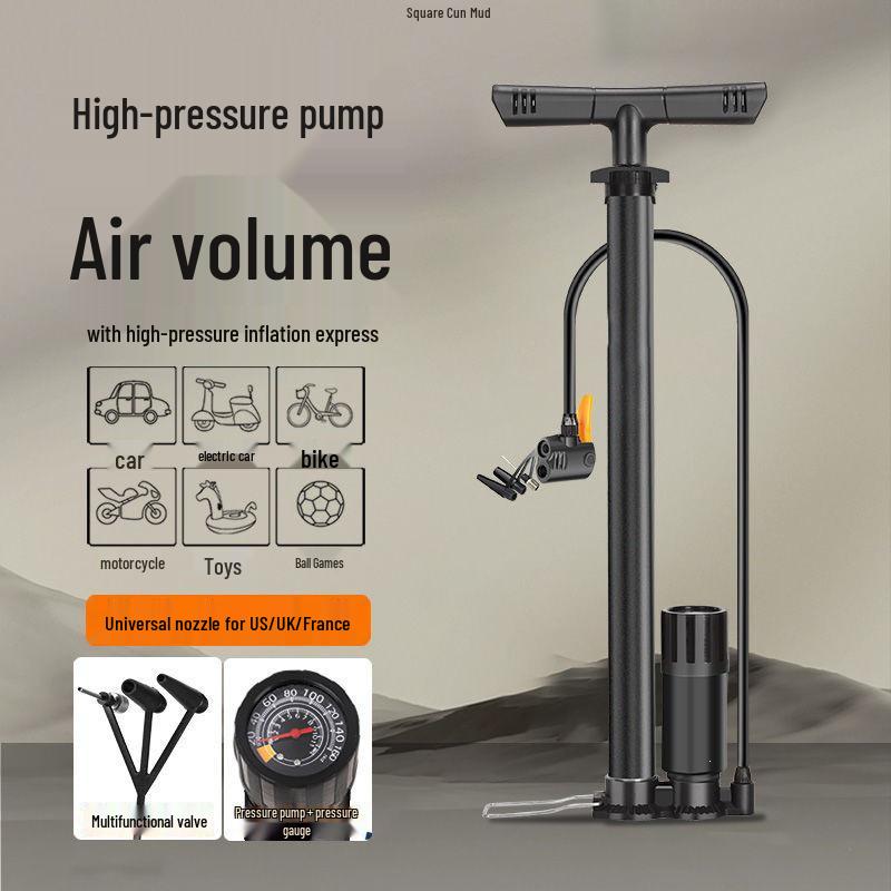 Electric High-Pressure Pump for Bicycles and Basketballs - Ideal for Home Use