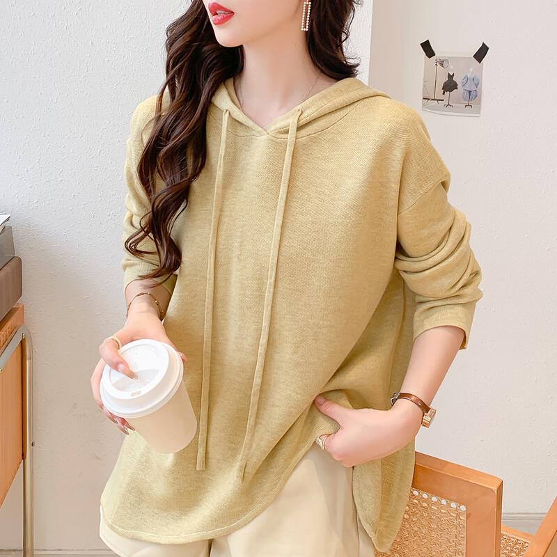 

MOKANA Women s Stylish Long-Sleeve Hooded Sweatshirt MKNJD3481 One Size