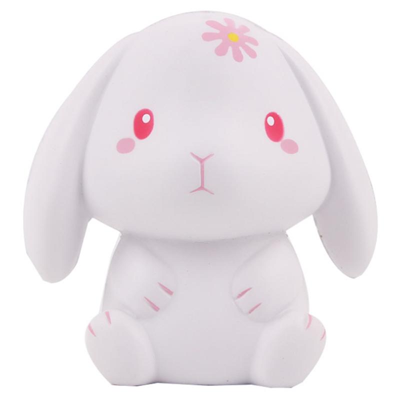 Kawaii Jumbo Hase Squishy Simulation Cremeduft Langsam aufgehendes Squishy Kreatives Weiches Stressabbau Knetspielzeug 11x10 CM
