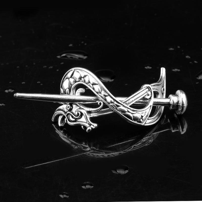 European & American Retro Celtic Knot Hairpin - Metal Crown Updo Clip