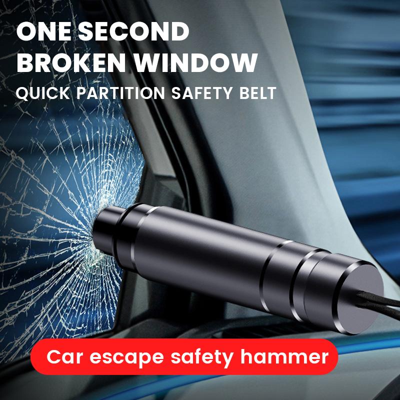 Car Emergency Kit Rescue Tool Window Glass Breaker Portable Keychain Seatbelt Cutter Auto Safety Hammer Direct Sales Wholesale