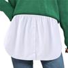 Sweater Decorative Plaid False Skirt Tail Underskirt Clothing Decoration Skirt Shirt Extenders