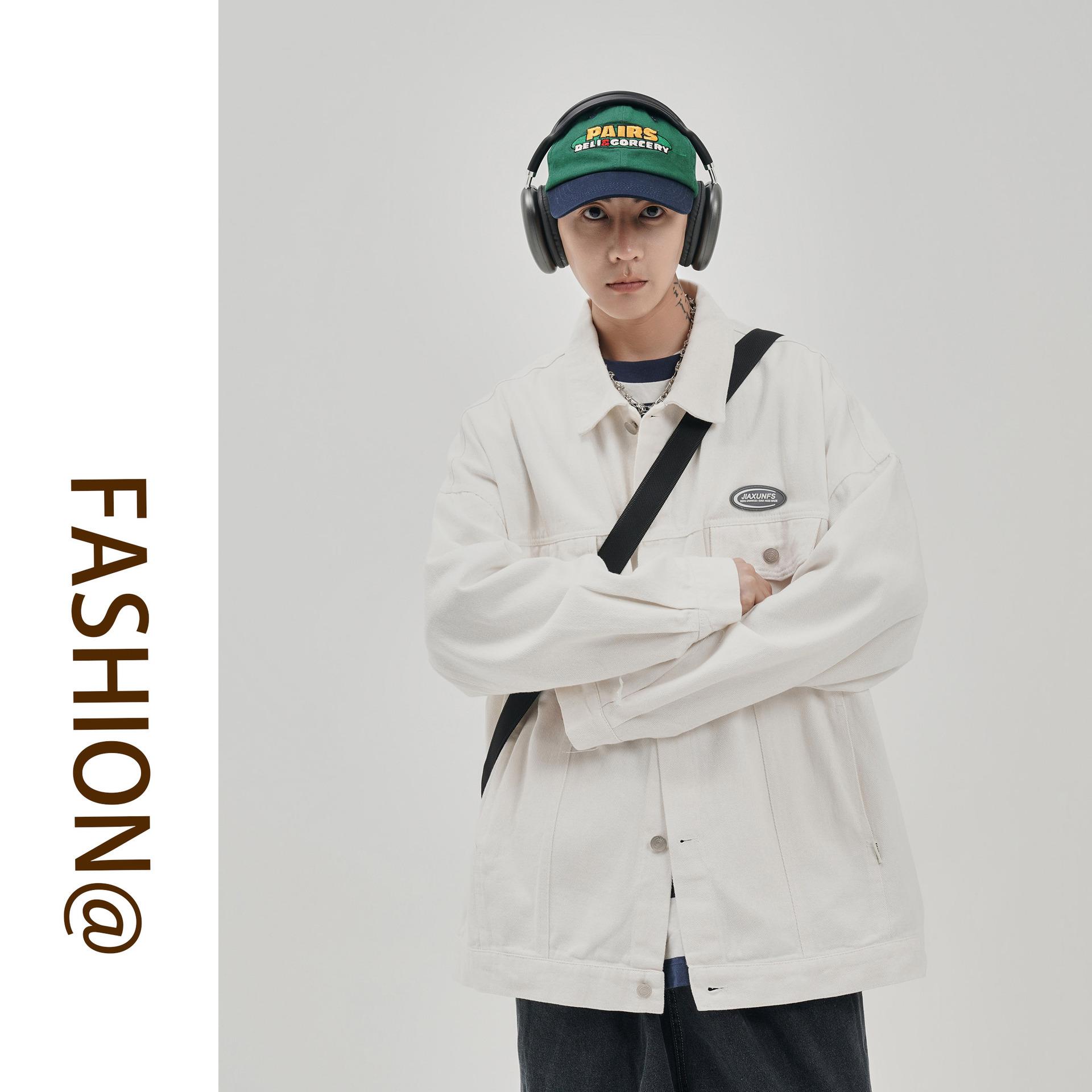 Зеленая джинсовая куртка для мужчин — фото 4