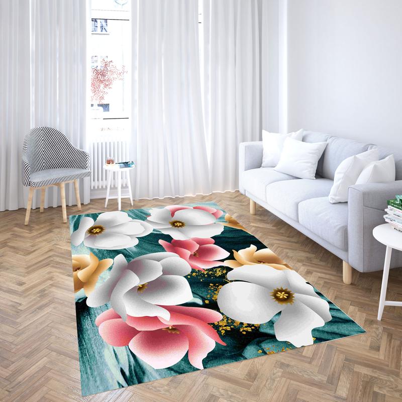 

Imitation Cashmere Carpet Soft Retro Dirt Resistant Sofa Rug Living Room Mat Home Decoration Bedside Coffee Table 100*160cm