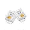 YaoKe RJ11 4-Core Telephone Connectors (100-Pack)