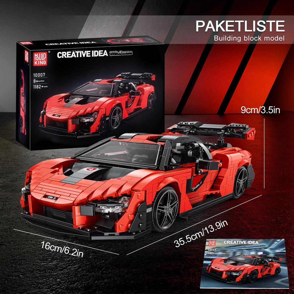 Mould King 10007 MOC K500 Retro Sportovní auto Stavebnice Různé Nápady Stavební Hračka Puzzle Stavební Kostky Model Sportovní Auto Stavební Kostky jako Předměty