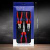 3PCS Plier Set,Including 8"Needle Nose Pliers, 8"Linesman Pliers and 7"Diagonal Cutting Pliers, Bi-material Handle