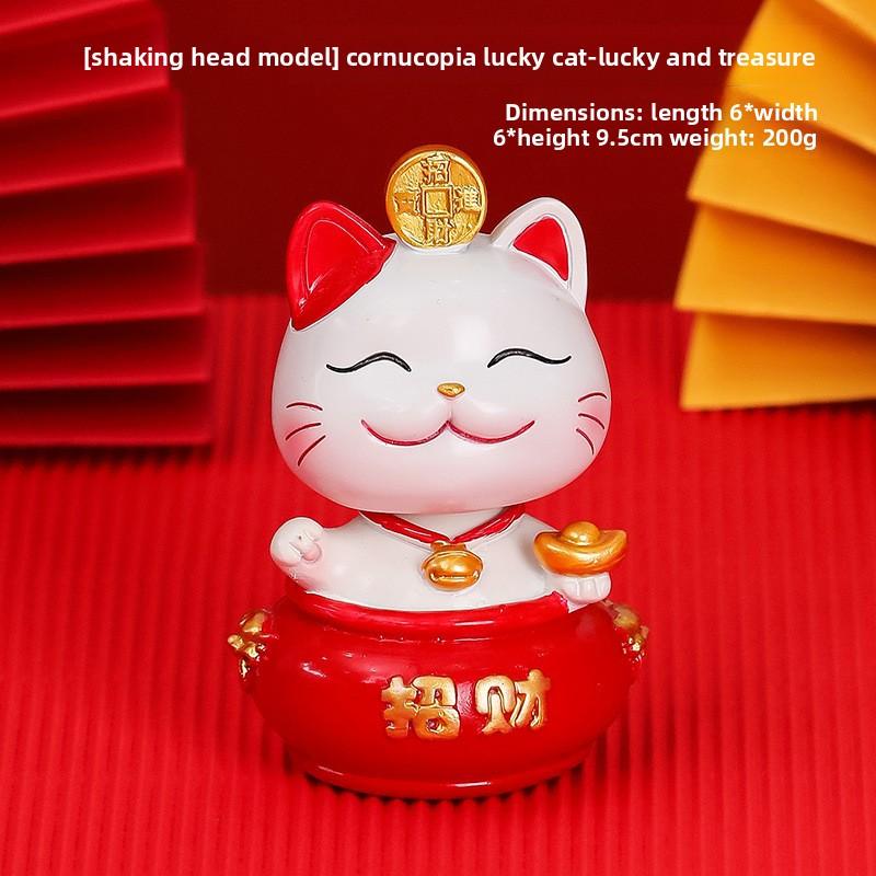 Cute Mobile Phone Stand Decoration Cute Maneki Neko Resin Office DeskCute Gift Decoration