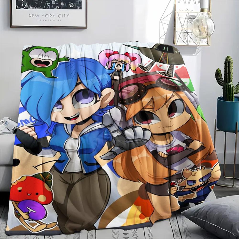 1pz Coperta in Flanella con Stampa SMG4, Alta qualità Confortevole per Tutte le Stagioni, Decorazione per la Casa, Calore e Comfort, Perfetta per Regali di Natale168