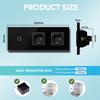 BSEED 1/2/3/4Gang Zigbee Touch Switch Glass with USB-C EU Sockets 20W Smart Wall Light Switch Touch Screen Backlight E Series