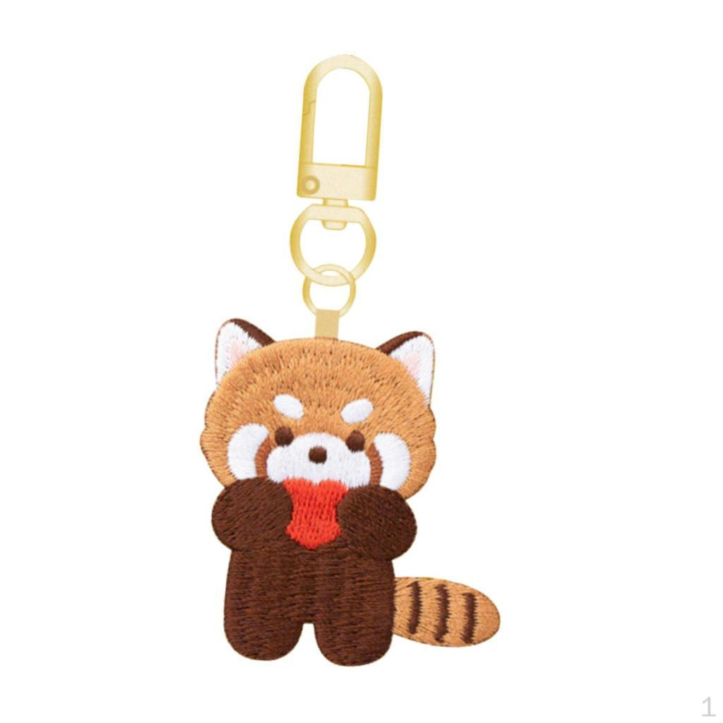 

Вышитый брелок с красной пандой на день рождения, Валентина;день Heart