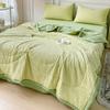 Soybean Fiber Seersucker All Cotton Washed Cotton Summer Quilt Four-Piece Set