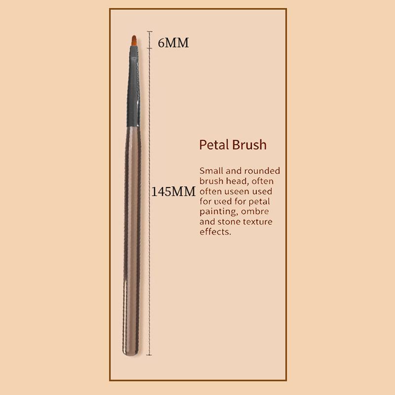 9Pcs Acrylic Manicure Brush Pen Kit Multi Functional Heads Non-slip Comfort Grip for Travel Emergency Nail Repair