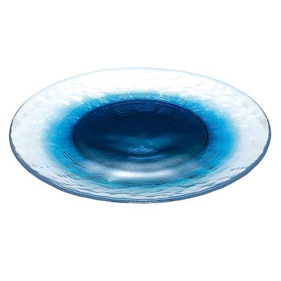Toyo Sasaki Glass FUTAE Lid Plate 240 Made In Japan Large Plate Round Plate Dish Glass Plate Tableware 46068WSHB