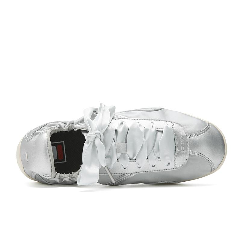 Fila TURBO Abrasion Resistant Lightweight Low Top Casual Shoes Women's Space Silver F12W622182FSC