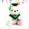 Color Teddy Bear Plush Stuffed Animal With Graduation Cap Kawaii Soft Toys Boys Girls Kids Graduation Gifts Room Home Decoration