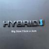HAX1 3D Metal HYBRID Logo Side Fender Rear Trunk Emblem Badge Car Sticker Decals For Toyota Prius Camry Crown Auris Rav4s TRD