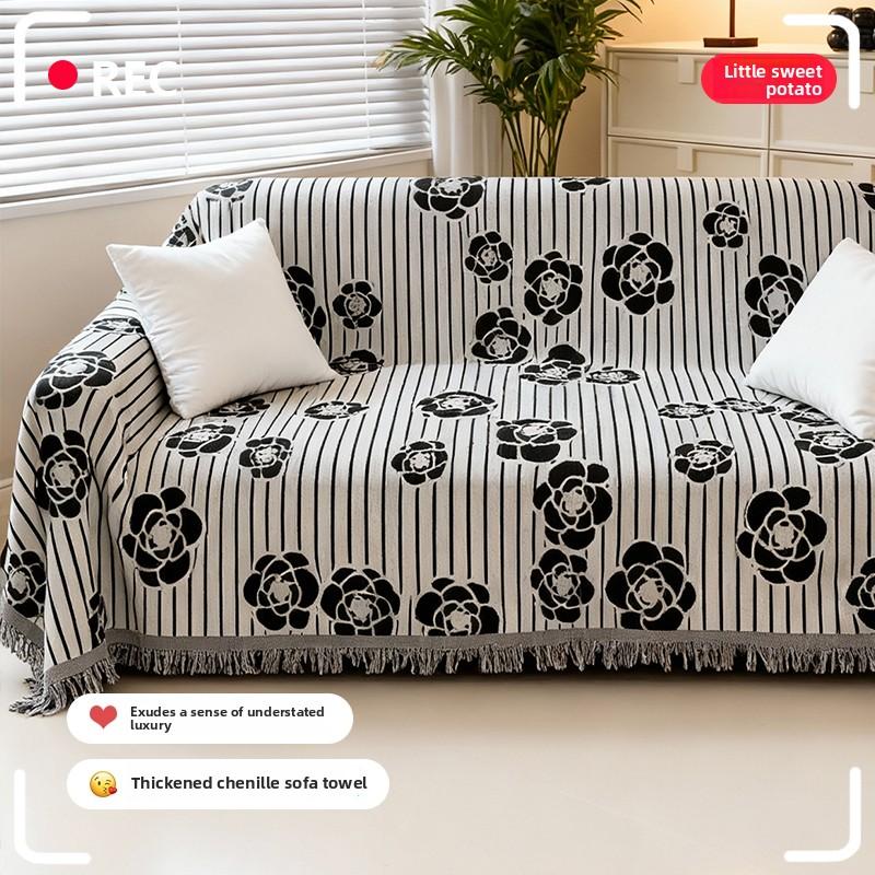 Versatile Chenille Premium Sofa Cover Cloth Isuniversal In All Seasons A Wholefull Cover Dust Cover Blanket Isresistant To Dirt