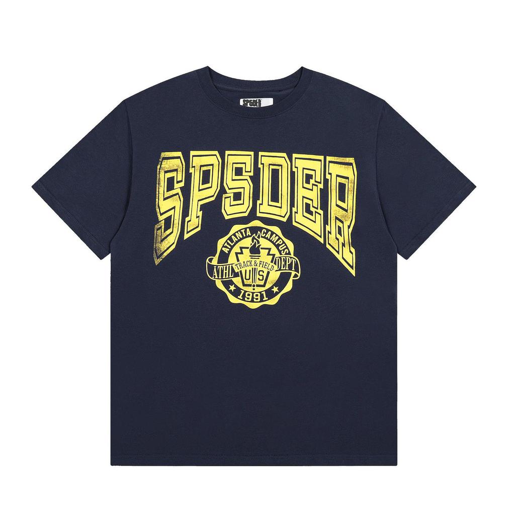 New Trendy Spider Web Print Short Sleeve Men's T-Shirt - Celebrity Style