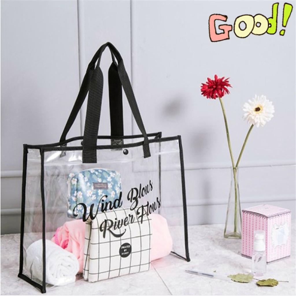 cabas plastique transparent