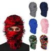 Unisex Single-Hole Knit Balaclava Face Mask Acrylic Warm Outdoor Head Cover Cycling Skiing Hiking