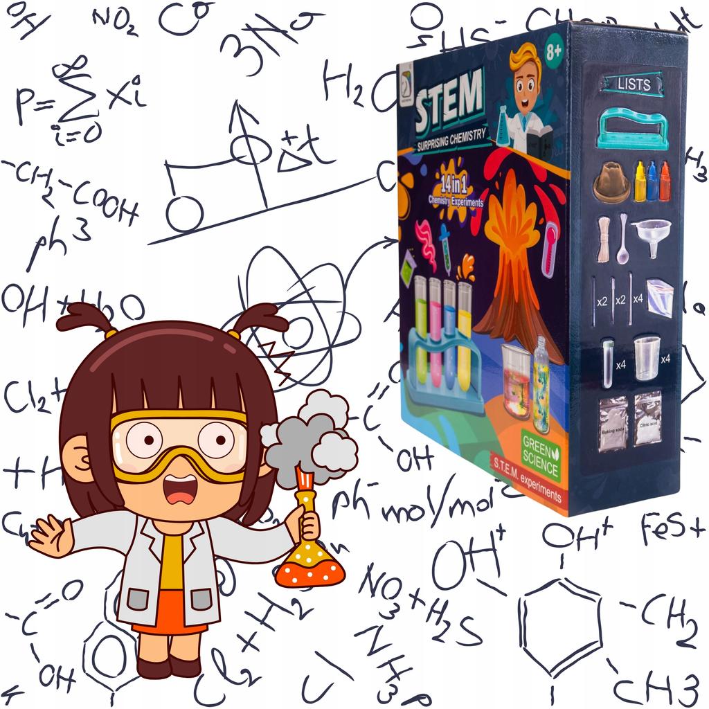 Little Chemist Educational Kit 14 Science Experiments Explosive Volcano