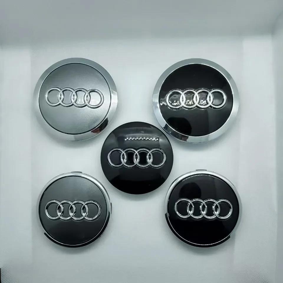 For Audi 60/61/68/69/77MM 4pcs Car Wheel Center Hup Cap Cover A4 A6L A7 A8 A3 A5 A6 S3 S4 Q3 Q5 Q5L Q7 Modification