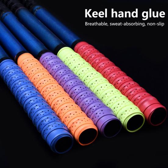 1 Roll 1.1m Rod Handle Grip Resilient Sweat-absorbent Non-slip Soft Badminton Grip Sweatband Fishing Supplies