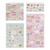 Kit Stickers Autocollants Et Die Cuts - Draeger Paris - Fleurs Rouges et Moutarde - Mixte - Adulte et Enfant