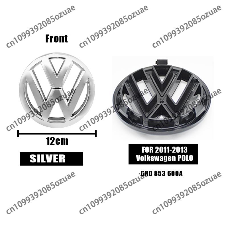 For Volkswagen MK7 For Volkswagen Polo 2011-2013 6R0853600A 35D853630 Auto Replacement Accessory 1Pc 3D ABS Car Front Logo Grille Badge Trunk Badge