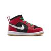 Air Jordan 1 Mid Se Td Preto Branco Malaquita Vermelho Fogo DQ8420-006