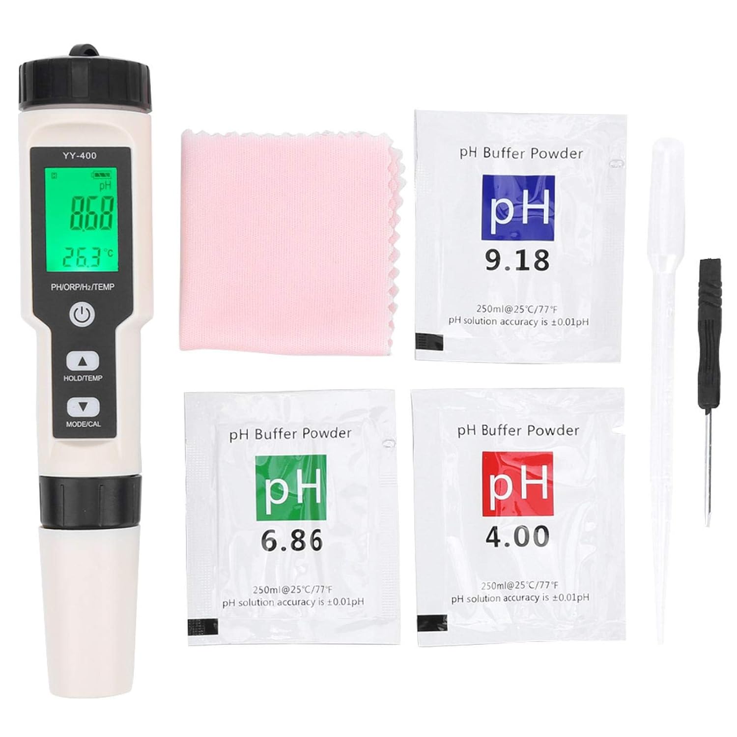 

Тест-ручка для мониторинга качества воды, Быстрая численная стабильность, Портативный тестер 4 в 1 ОВП H2 Температура YY-400 Ручка-фильтр Тестирование точности Качество воды