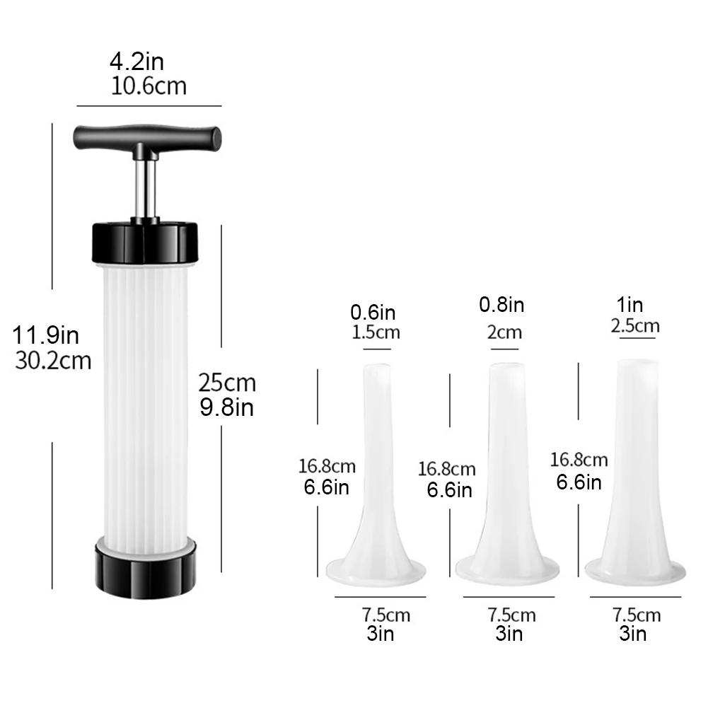 

Ручная колбасная шприц-машина Машина для набивки колбас Форма для домашней колбасы Ручные инструменты для инъекции мяса Кухонные аксессуары