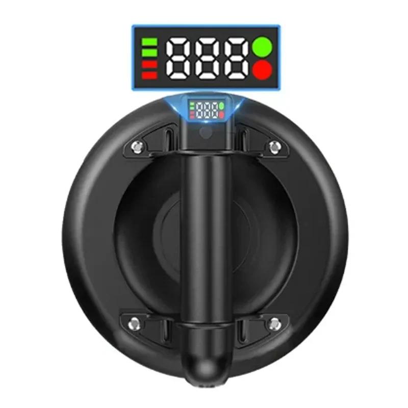 

Електрична вакуумна присоска 8 дюймів 250 кг вантажопідйомність Надпотужний вакуумний підйомник для гранітної плитки скла Ручний підйом Потужний чорний