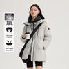 Aileiyi Women's Detachable U-Pillow Hooded Goose Down Jacket