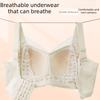 Wire-free Plus-size Slimming Lifting and Side-support Bra for Women with Large Busts Lace Shaping Bra