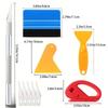 Car Film Wrap Tool Kit Vinyl Spatula Vinyl Scraper Cutter for Vehicle Window Tint Car Accessories Wrapping Tools Squeegee Set
