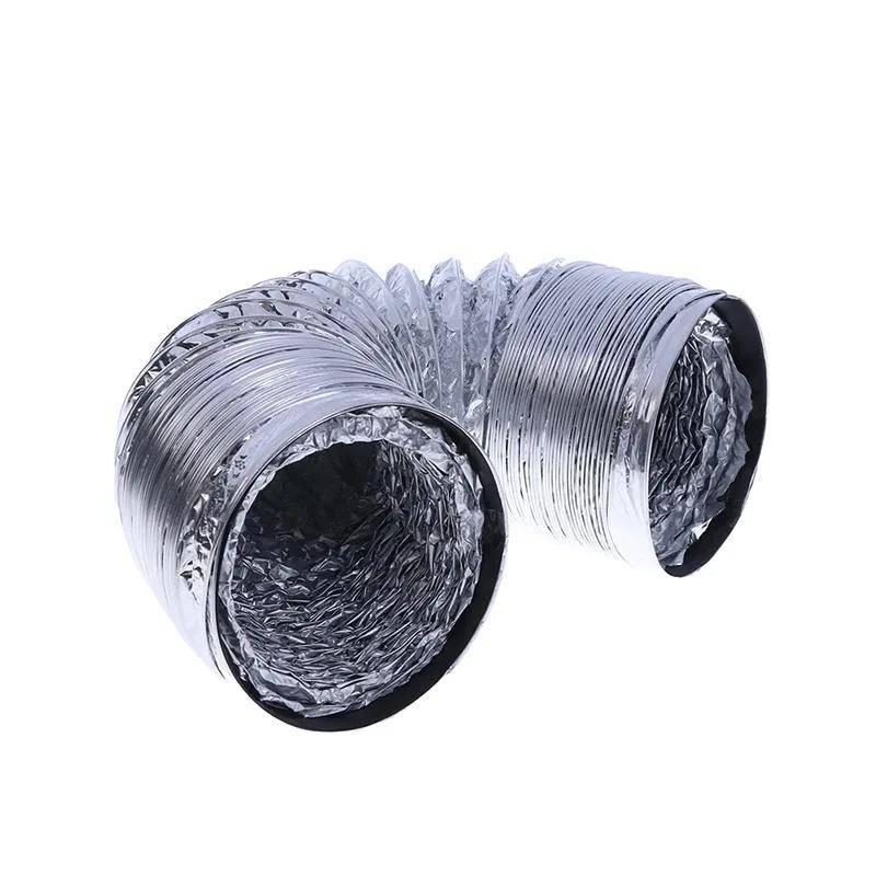 4 Inch 100mm Ventilator Pipe PVC Aluminum Tube Air Ventilation Hose Flexible Exhaust Duct 3/2M System Vent Bathroom