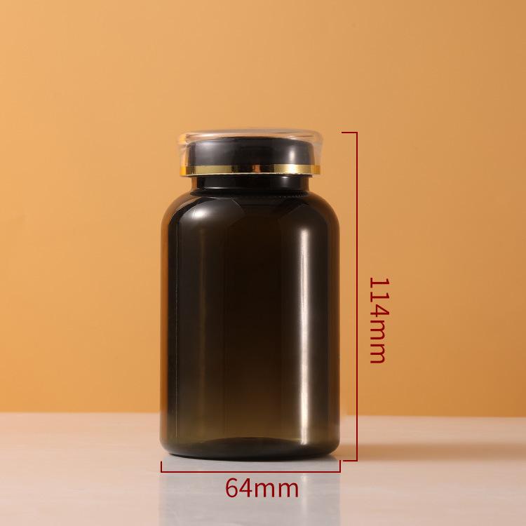 250ml PET Medicine Bottle with Crown Cap for Tablets, Candy, and Powder Storage