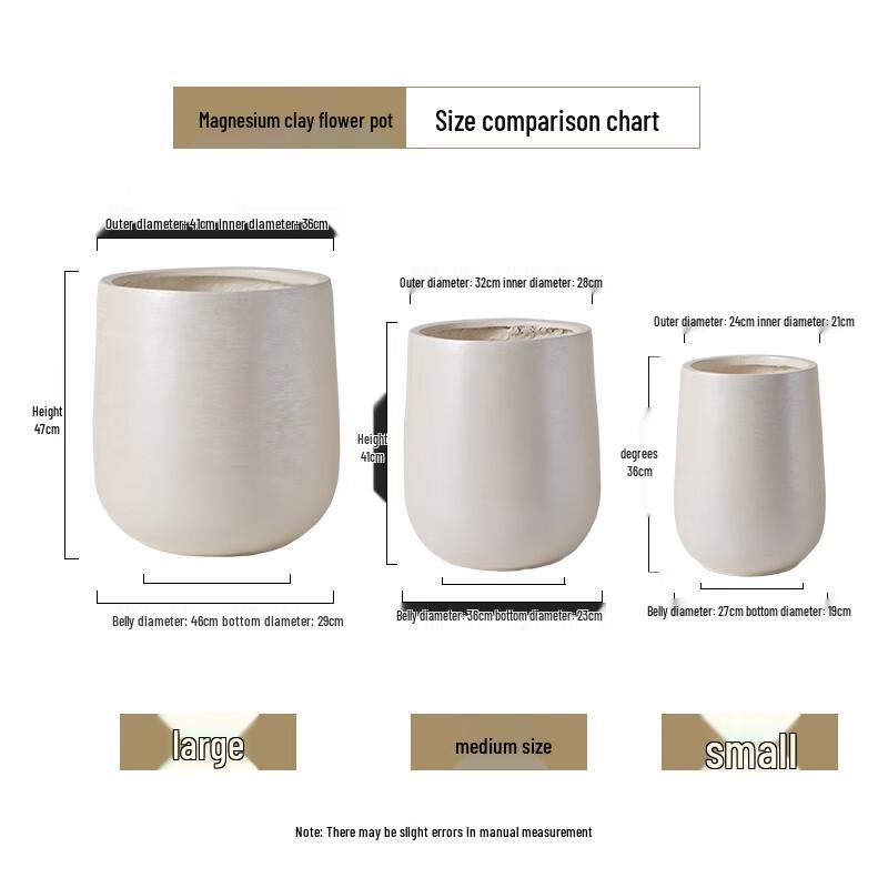

Magnesium Mud Decorative Planter Pot Set