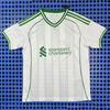 Mens Liverpool Fan Training Jersey White Short Sleeve Football Shirt Winter Bamboo Fiber