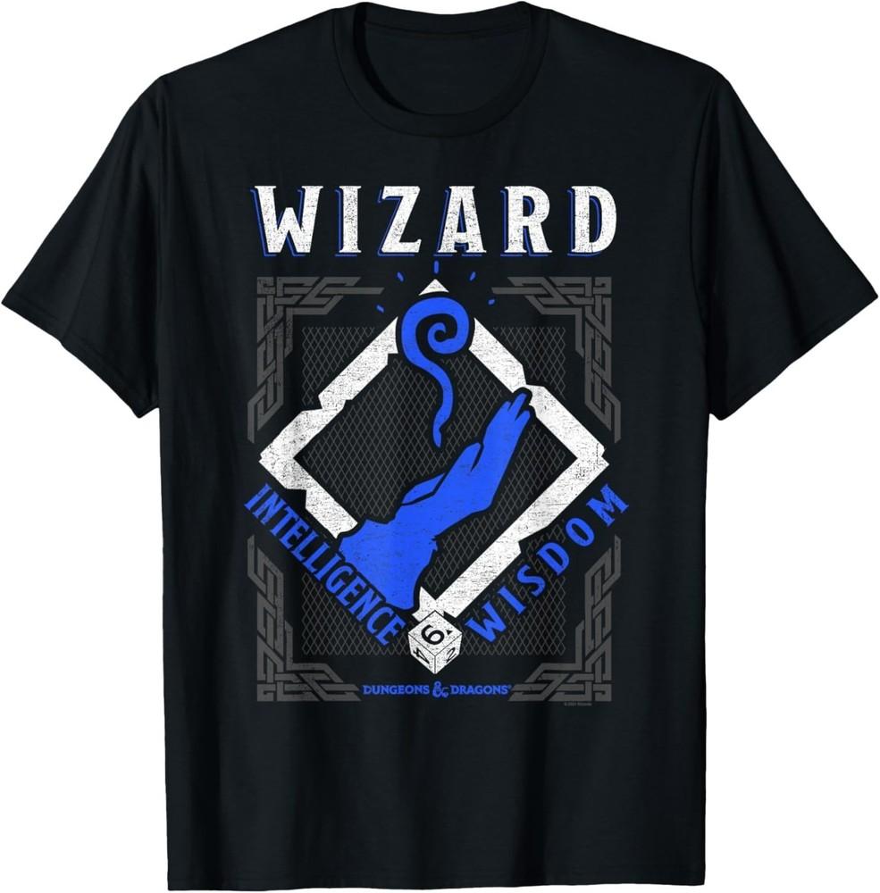 Dungeons & Dragons Wizard Intelligence & Wisdom T-Shirt Unisex T-Shirt S