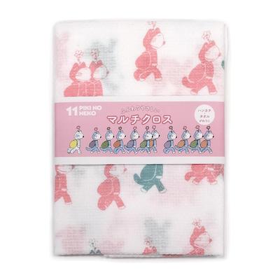 Gakken Stafle 11 Cats Dishcloth Kitchen Cloth Handkerchief Towel Dobby Weave Made In Japan Floral Design F09520