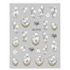 Ins Style Floral Butterfly Rose Self-Adhesive Nail Art Stickers, Same Style as Douyin & Xiaohongshu