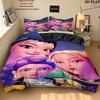 Kpop Demon Hunters Pattern Bedding Quilt Set Quilt Cover Pillowcase Home Birthday Gift(1 * duvet cover + 2 * pillowcase, without core)
