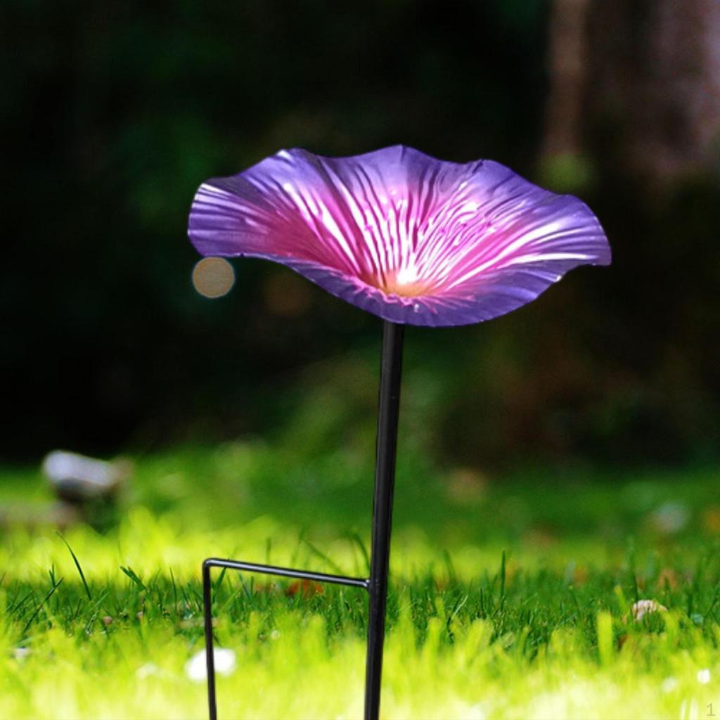 Bird Bath Bowl with Garden Stake Landscaping Ground for Backyard