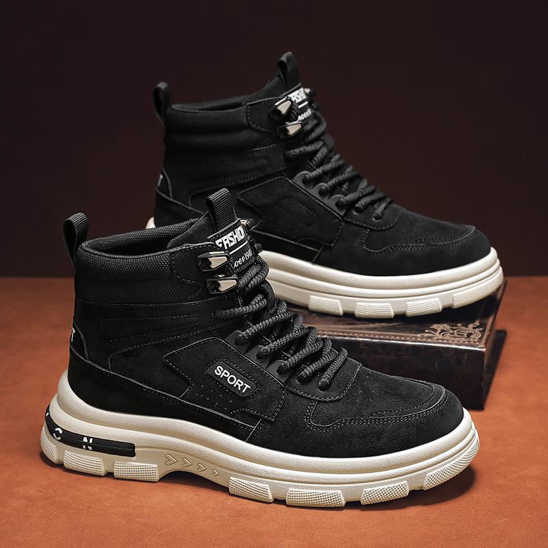 Fashion Men Hiking Boots Fashionable Desert Boots New Comfortable and Non Slip Thick Soled High Top Versatile Work Boots Bota Masculina