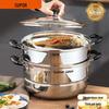 SUPOR 304 Stainless Steel 2-Layer Steamer Pot